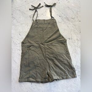 Justice Olive Green Short Overalls